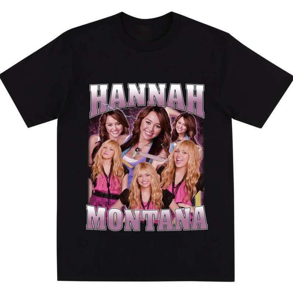 Hannah Montana Miley Cyrus Retro Music Fan T-Shirt
